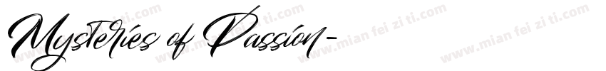 Mysteries of Passion字体转换